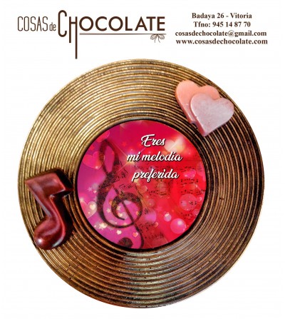 Disco de chocolate dulce...
