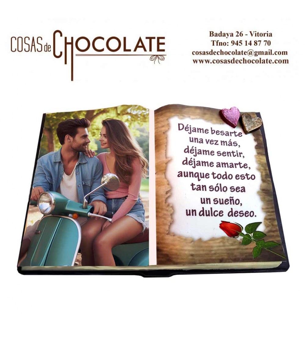Regalo para San Valentín - Libro de Chocolate Personalizado