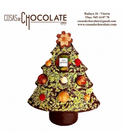 Arbol navideño de chocolate