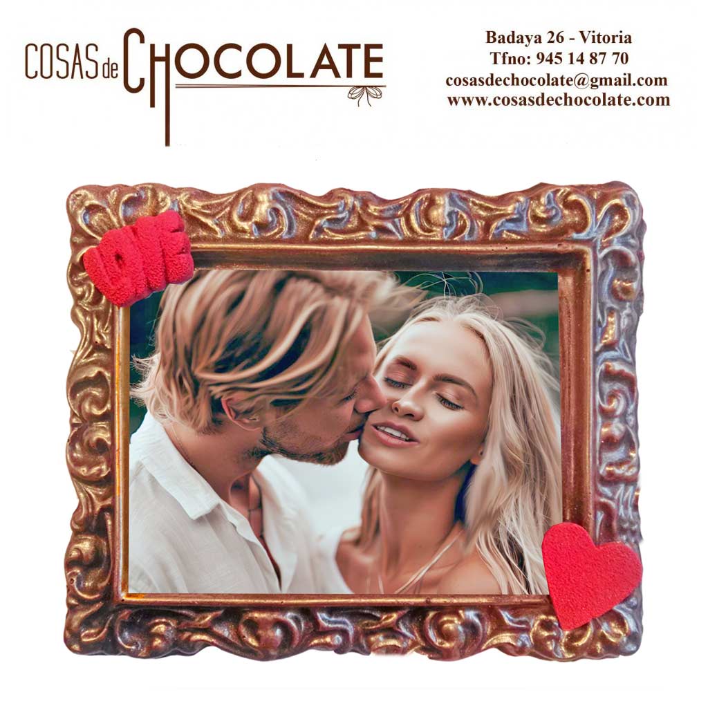 Detalle de San Valentín de chocolate