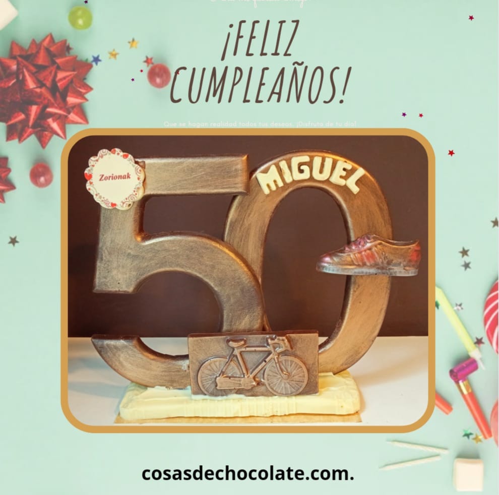 Números de chocolate para cumpleaños