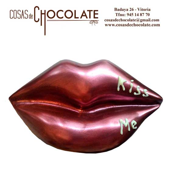 Beso de chocolate como regalo de San Valentín